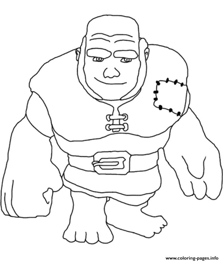 762x895 Giant Clash Of Clans Coloring Pages Printable