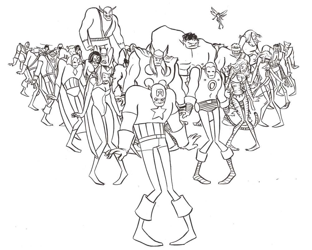 1000x800 Huge Gift Clash Royale Coloring Pages Avengers