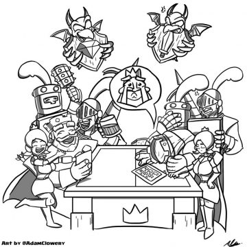 Clash Royale Coloring Pages at GetDrawings | Free download