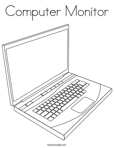 468x605 Computer Parts Colouring Pages Computer Coloring Sheets