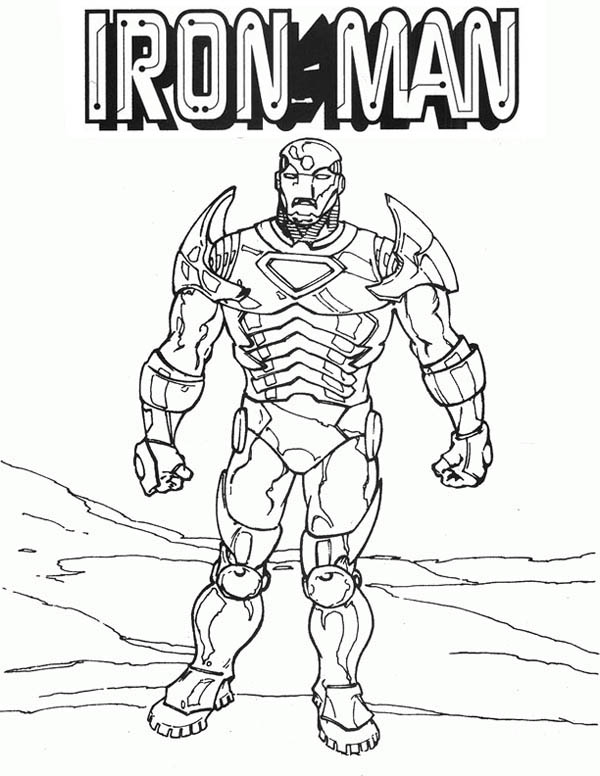 600x776 Classic Iron Man Coloring Page