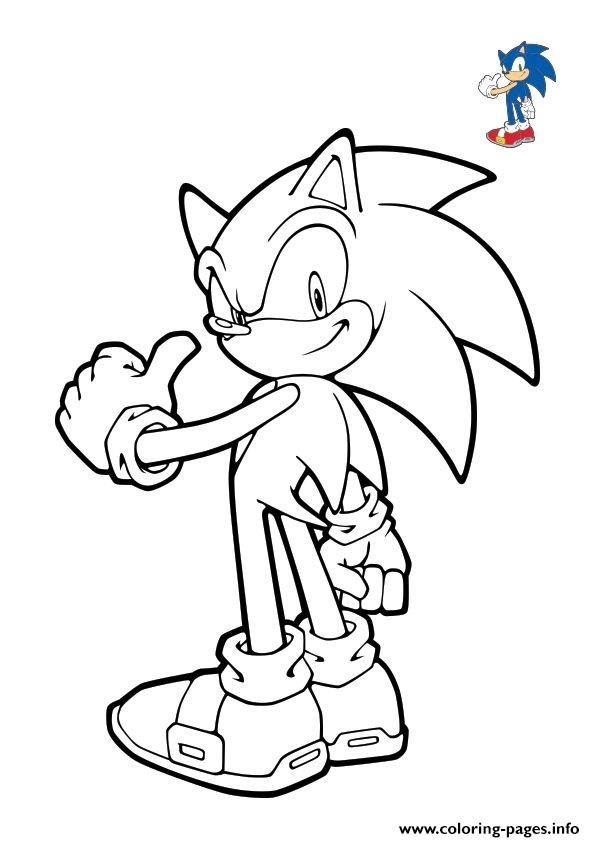 595x842 Classic Sonic Coloring Pages Printable