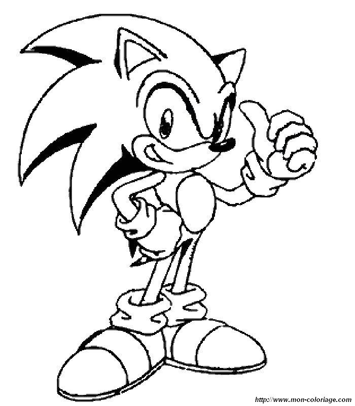 700x800 Sonic Coloring Pages