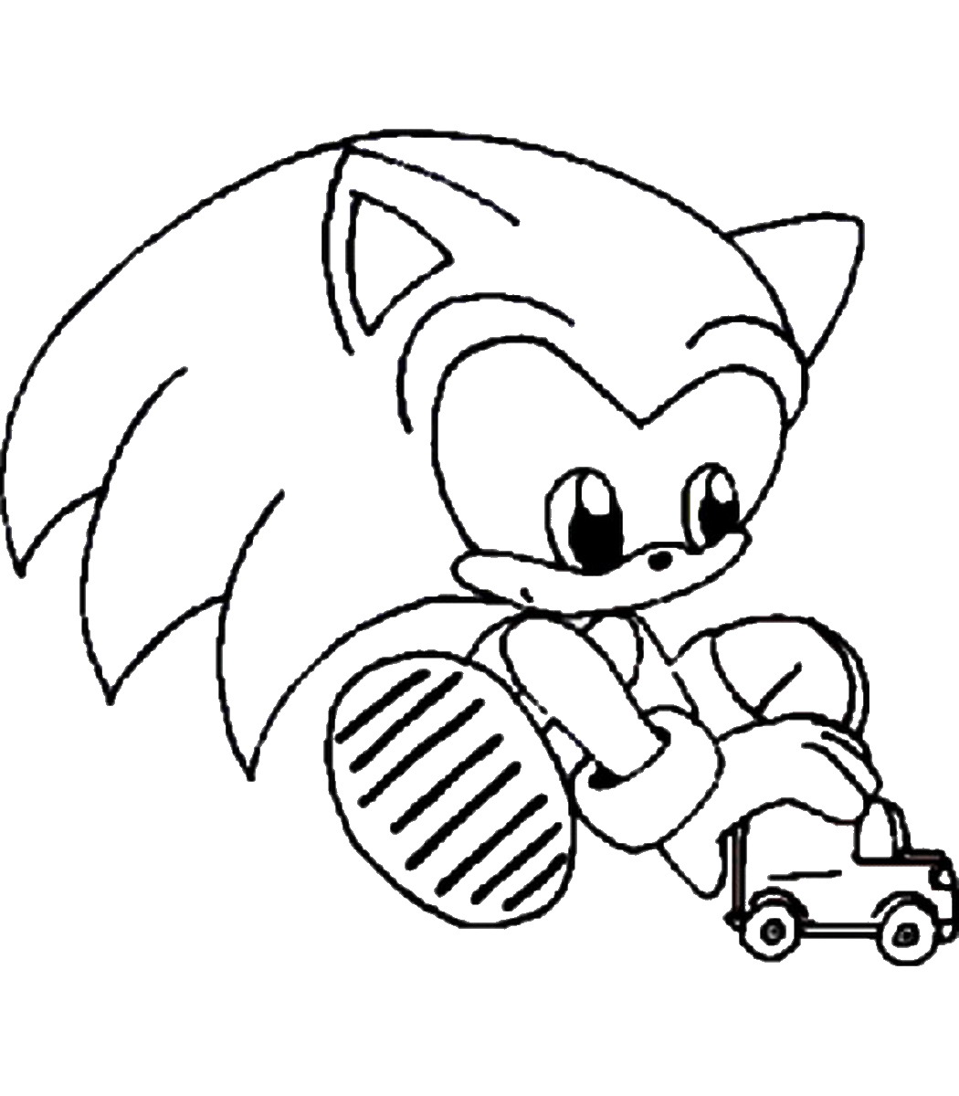 1050x1200 Sonic The Hedgehog Coloring Pages