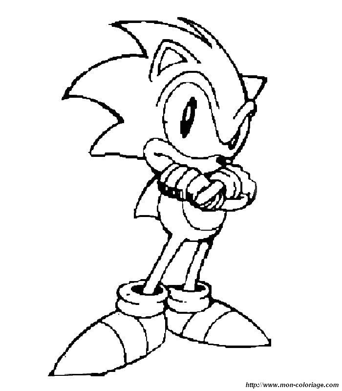 700x800 Super Sonic Coloring Pages