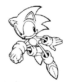 236x269 Free Printable Sonic The Hedgehog Coloring Pages For Kids