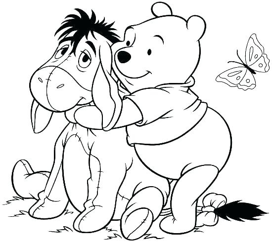550x490 Classic Winnie The Pooh Coloring Pages Professional