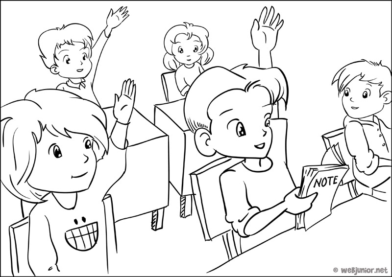 My Classroom Coloring Page Coloring Pages