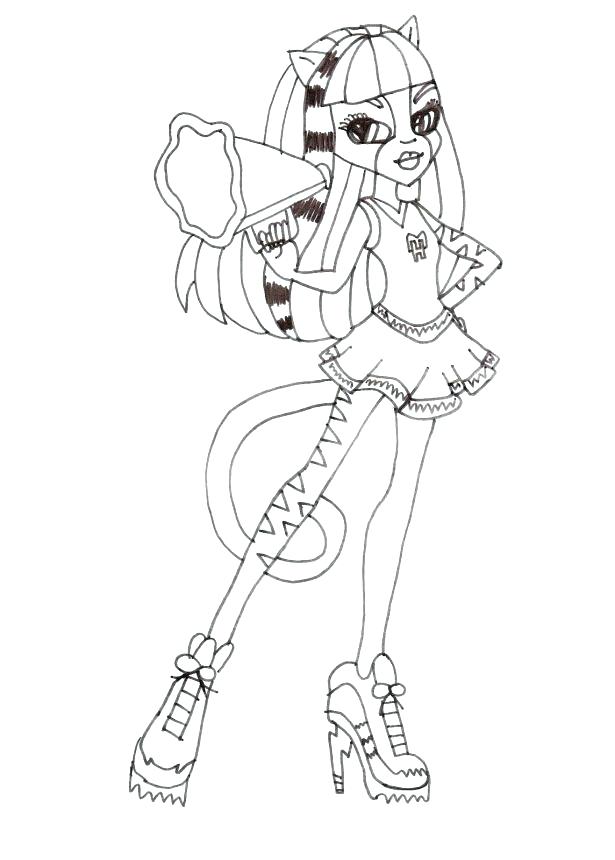 615x860 Monster High Coloring Pages Clawdeen Wolf Monster High Wolf