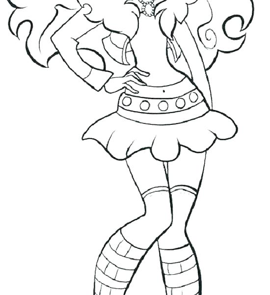550x600 Monster High Coloring Pages Clawdeen Wolf Wolf Coloring Pages