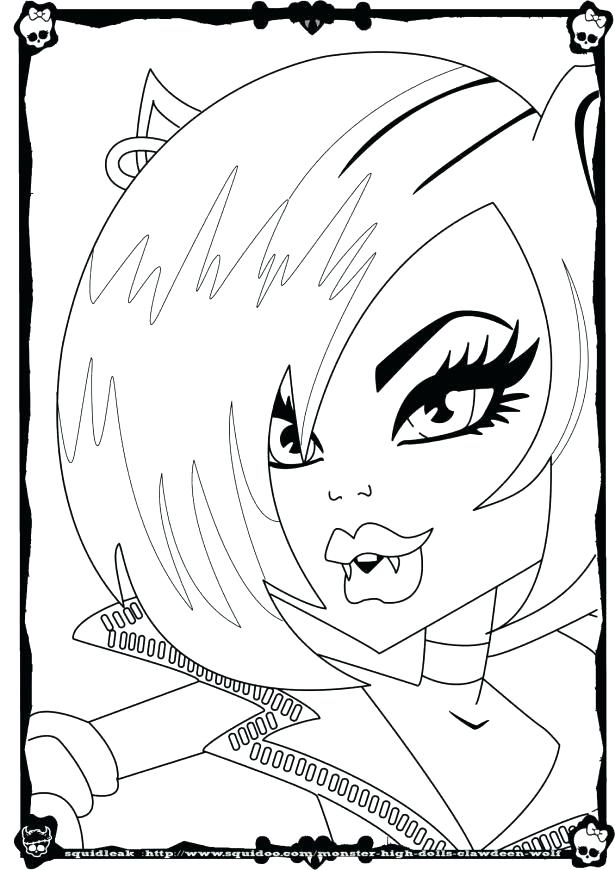 615x870 Clawdeen Wolf Coloring Pages