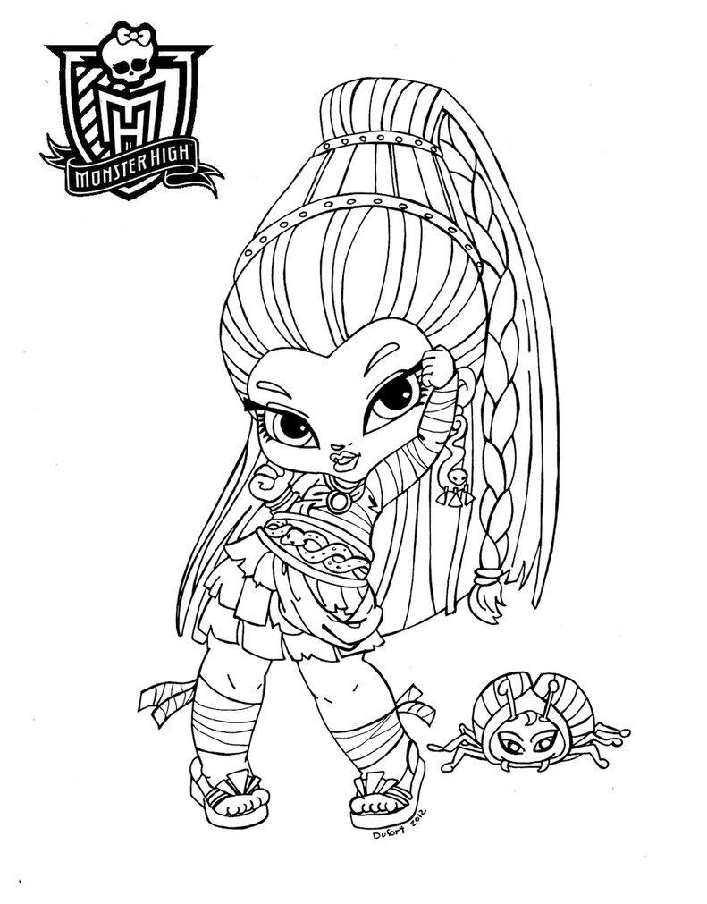 791x1011 Cool Monster High Cleo De Nile Free Coloring Pages Download