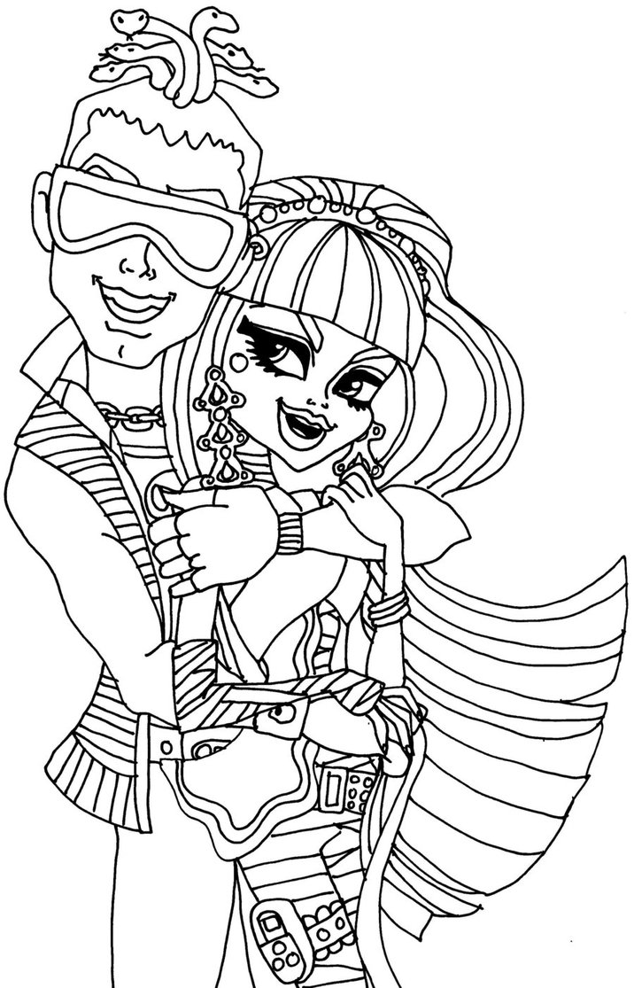 716x1115 Free Printable Monster High Coloring Pages For Kids Monster High