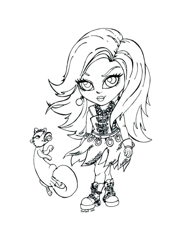 618x779 Coloring Little Girl Monster High And Stein Monster High Coloring