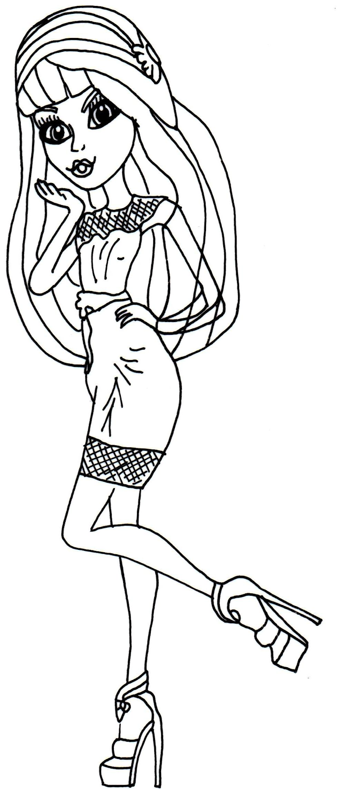 698x1600 Free Printable Monster High Coloring Pages Cleo De Nile Frights