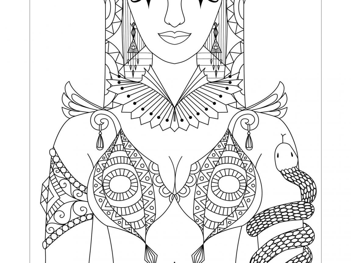 1152x864 History Egyptian Coloring Page For Adults Adult Ancient Gods Pages
