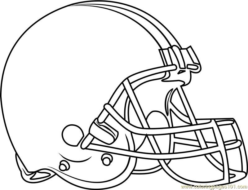 800x613 Cleveland Browns Logo Coloring Page
