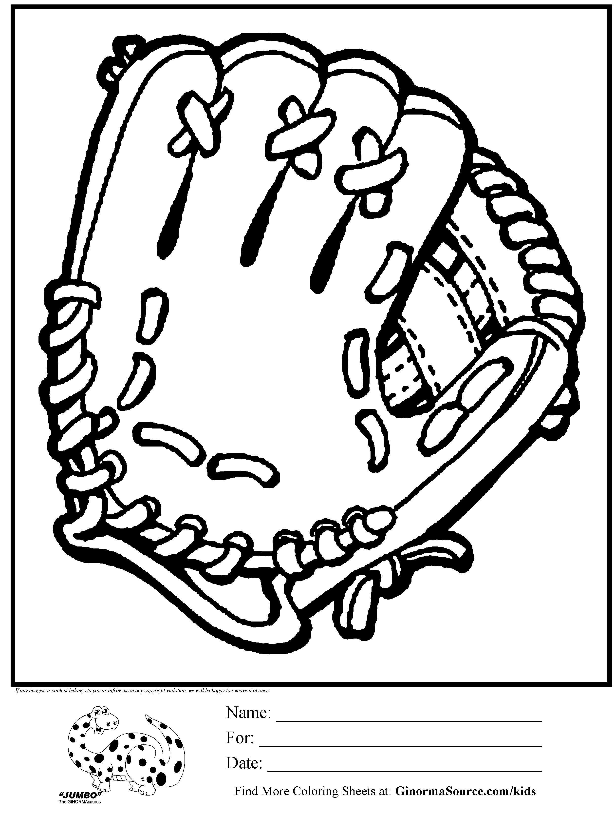 2493x3310 Glove Clipart Coloring Page