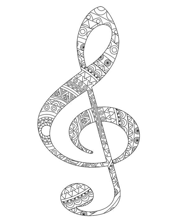 570x713 Clave Coloring Page