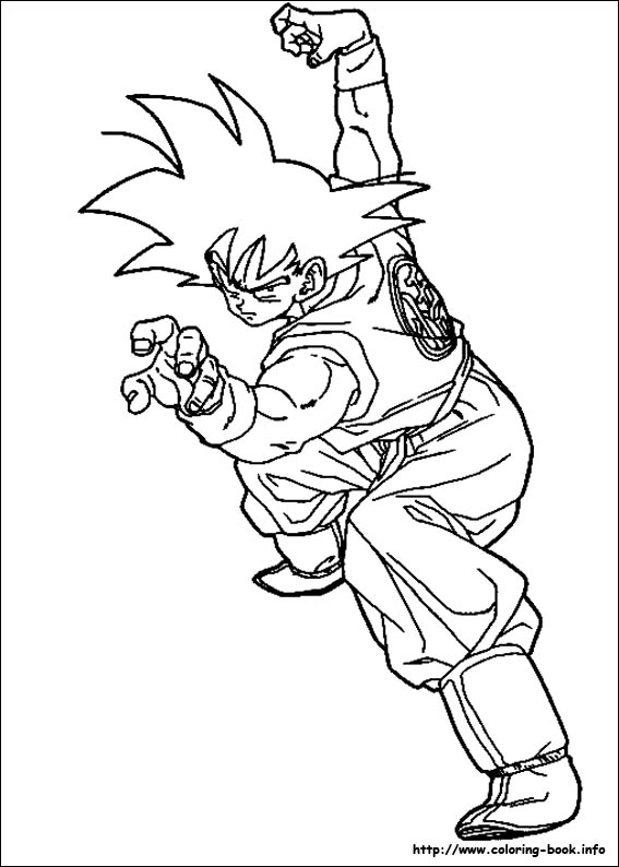 567x794 Dragon Ball Z Coloring Picture