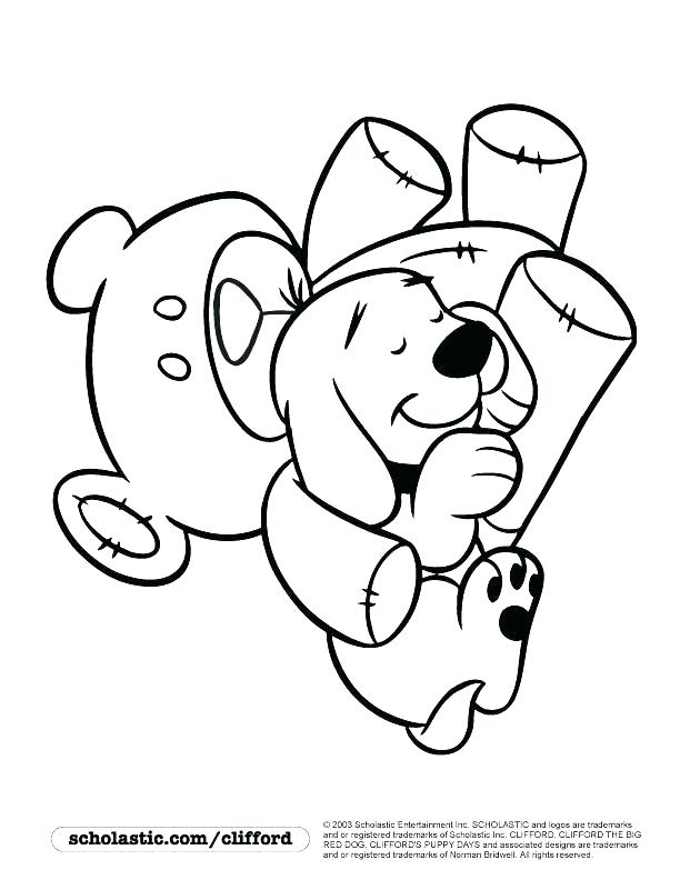 612x792 Baby Clifford Coloring Pages The Dog In Library Coloring Pages