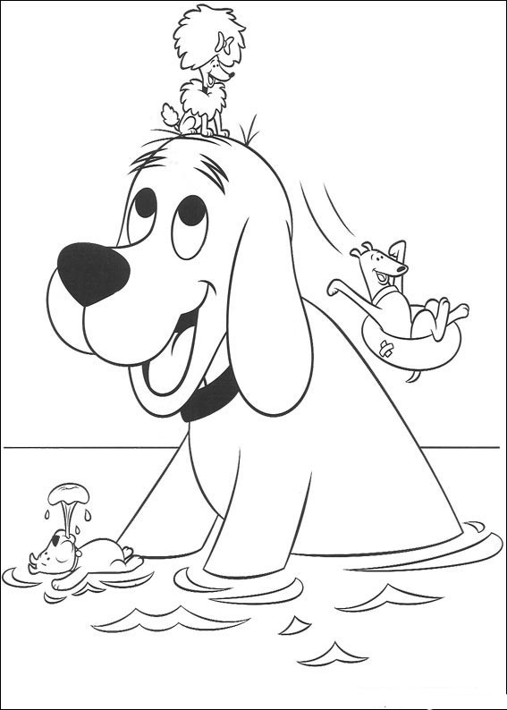 567x794 Clifford Coloring Pages
