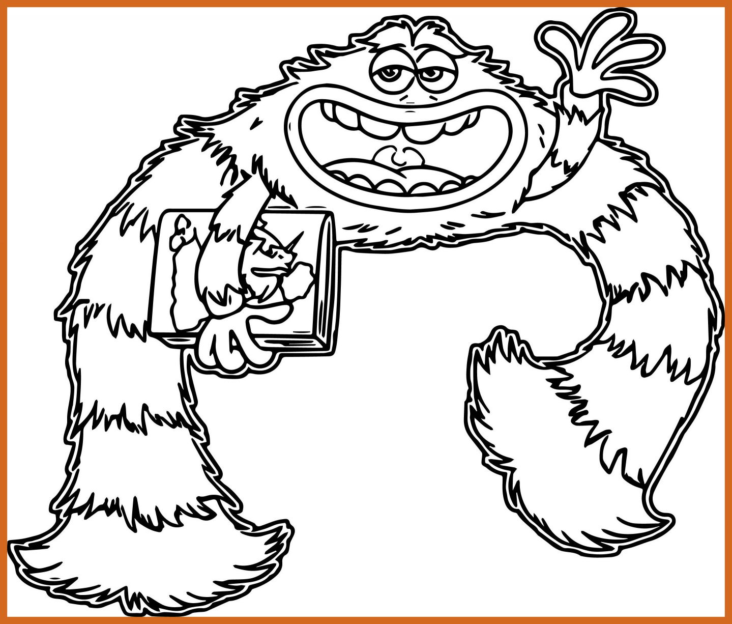 1439x1226 Best Monster University Coloring Pages Wecoloringpage For Clifford