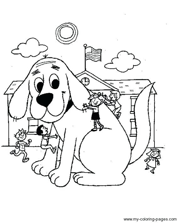 567x711 Clifford Coloring Pictures Coloring Clifford The Big Red Dog