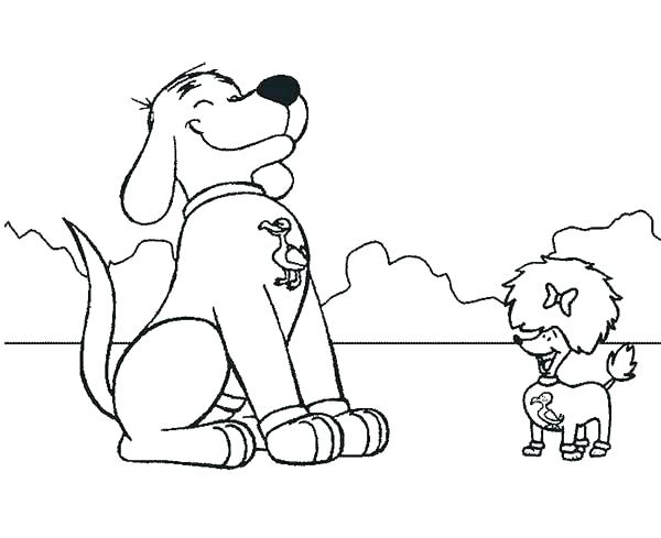 600x489 Clifford The Big Red Dog Coloring Pages Clifford The Big Red Dog
