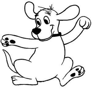 300x300 Clifford The Big Red Dog Coloring Pages Color Bros
