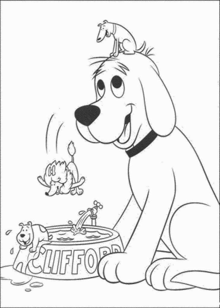 730x1024 Cliford Coloring Pages Clifford The Big Red Dog Get