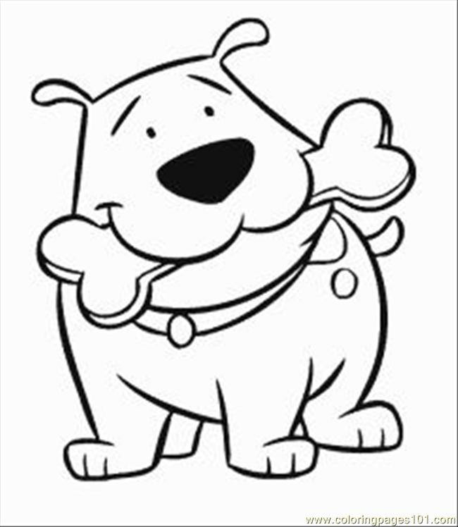 650x748 Red Dog Med Coloring Page