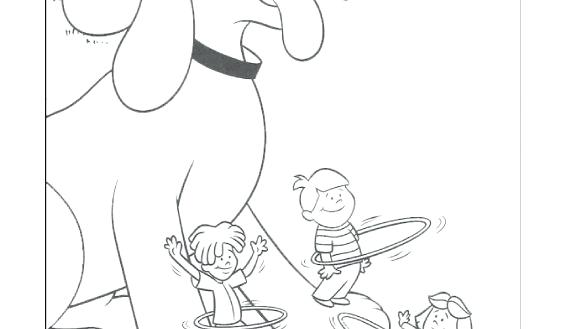 585x329 Clifford The Big Red Dog Coloring Pages