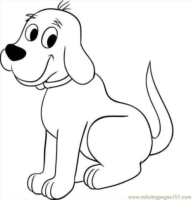 650x678 Big Dog Coloring Pages Clifford The Big Red Dog Pictures To Color