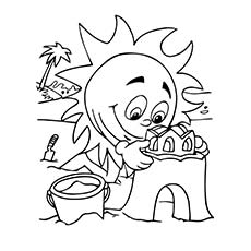230x230 Sun Coloring Pages