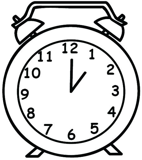 456x512 Clock Coloring Page Coloring Pages Clock Cuckoo Clock Coloring