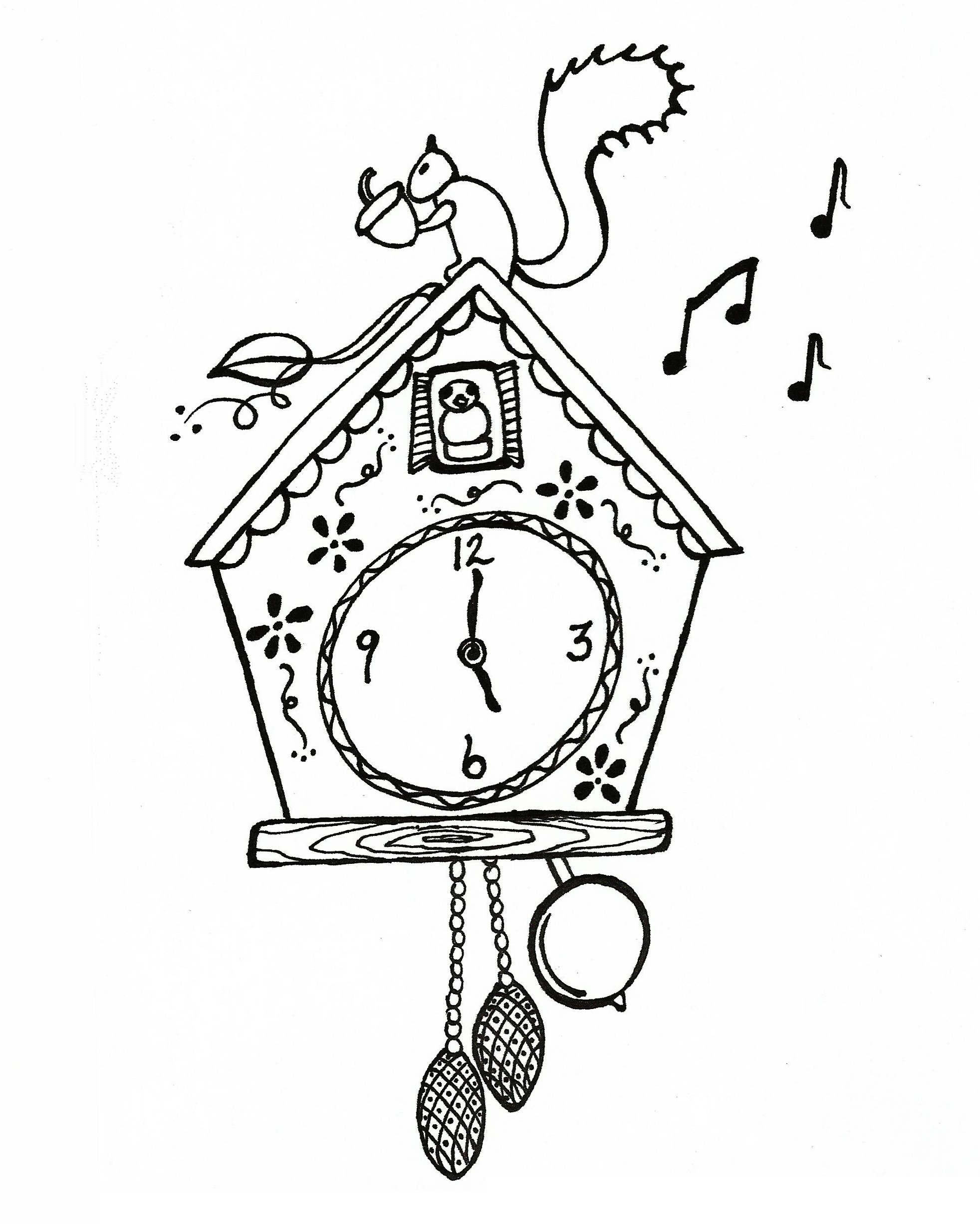 1964x2454 Clock Coloring Page Printable Image Mesmerizing