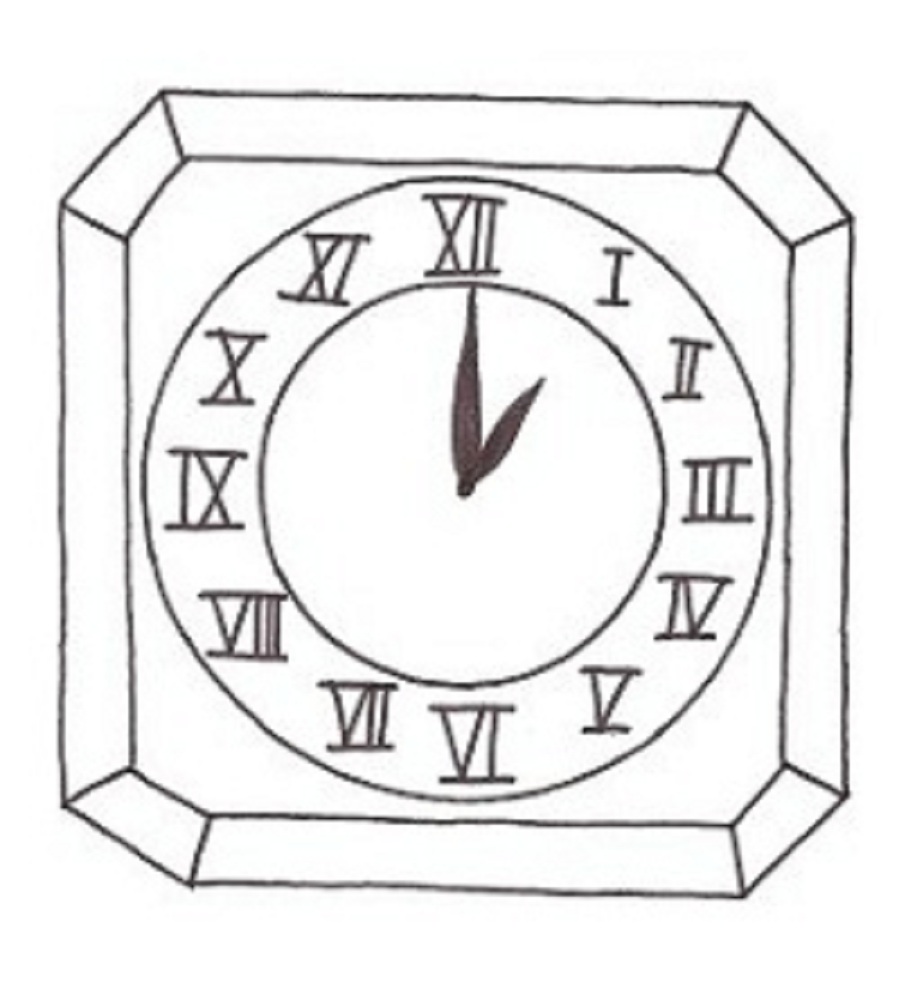 899x1000 Printable Clock Coloring Pages For Kids In Page