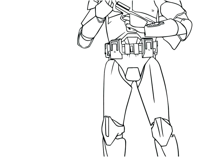827x609 Clone Trooper Coloring Page