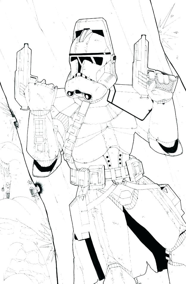 625x950 Clone Coloring Pages Star Wars Clone Coloring Pages Clone Trooper