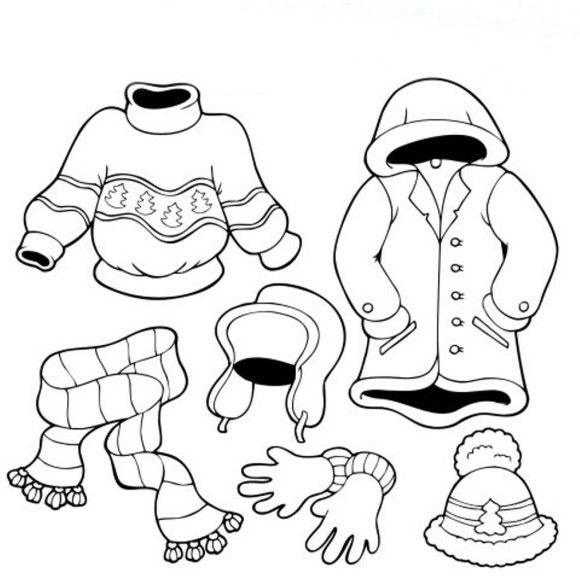 Cloth Coloring Pages