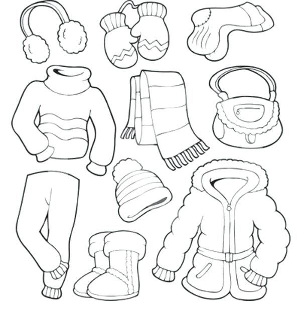 600x630 Summer Clothes Coloring Pages For Kids Fashion