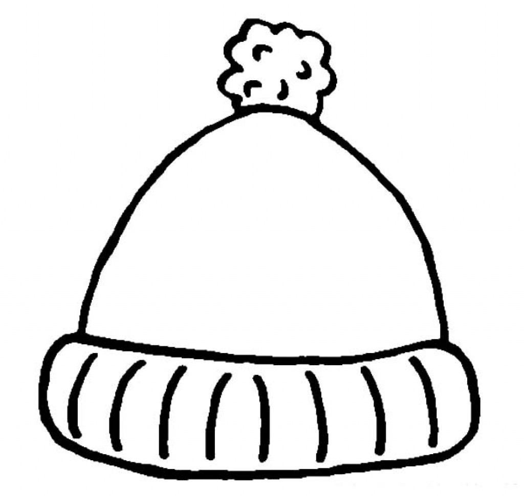 1024x971 Winter Clothes Hat Coloring Pages Free Printable Kids Shirts
