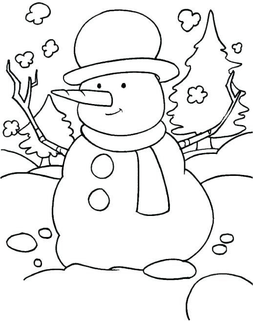 518x657 Winter Coloring Pages For Preschool Coloring Sheet Picture