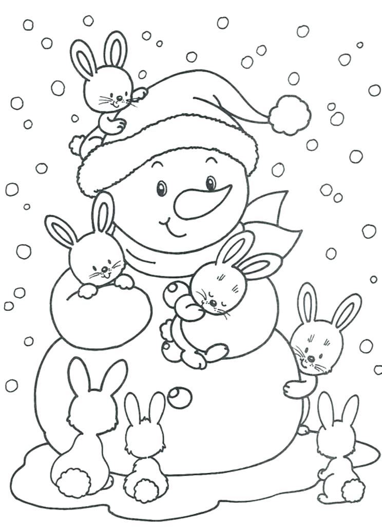 744x1024 Coloring Pages Of Winter Clothes Professional