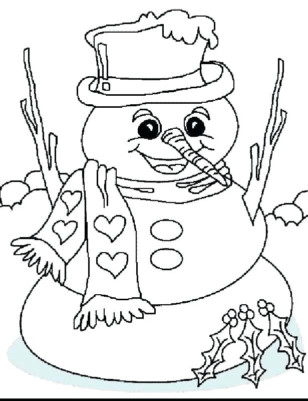 615x800 Printable Winter Coloring Pages For Preschool
