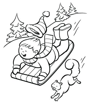 360x400 Good Winter Coloring Pages For Preschool And Winter Coloring Pages