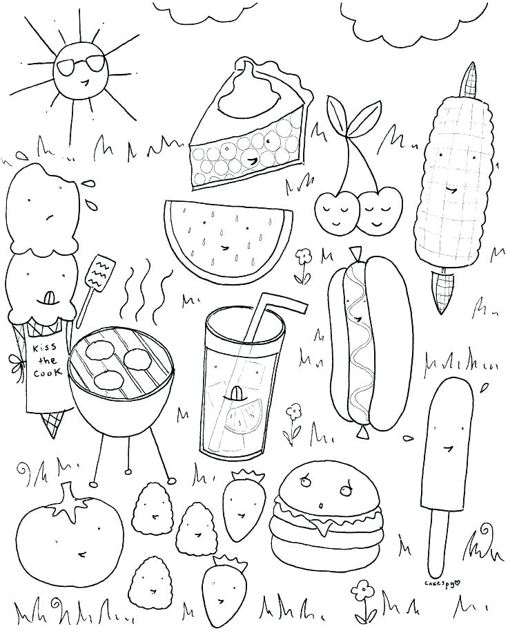 736x920 Printable Summer Clothes Coloring Pages Page Vacation Free