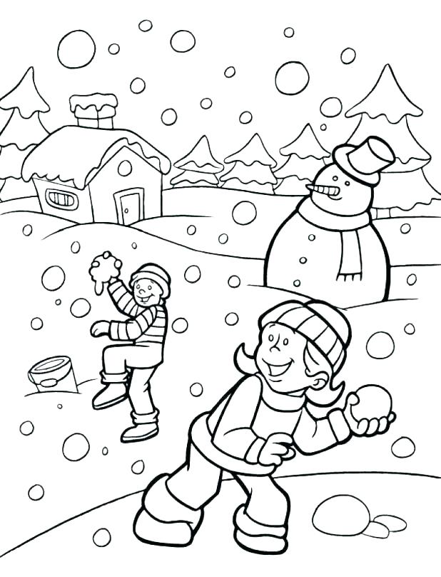 618x808 Winter Printable Coloring Pages Snowman Color Sheets Winter