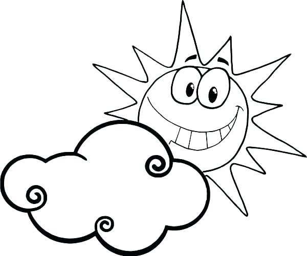 600x502 Coloring Pages Of Clouds Cloud Coloring Pages Cloud Coloring Page